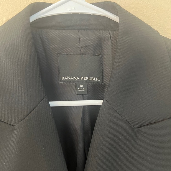 Banana Republic Gold-Accented Black Blazer - Picture 2 of 4